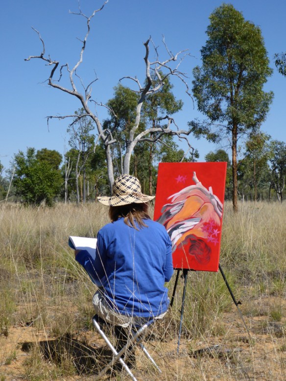 Frida painting closer up